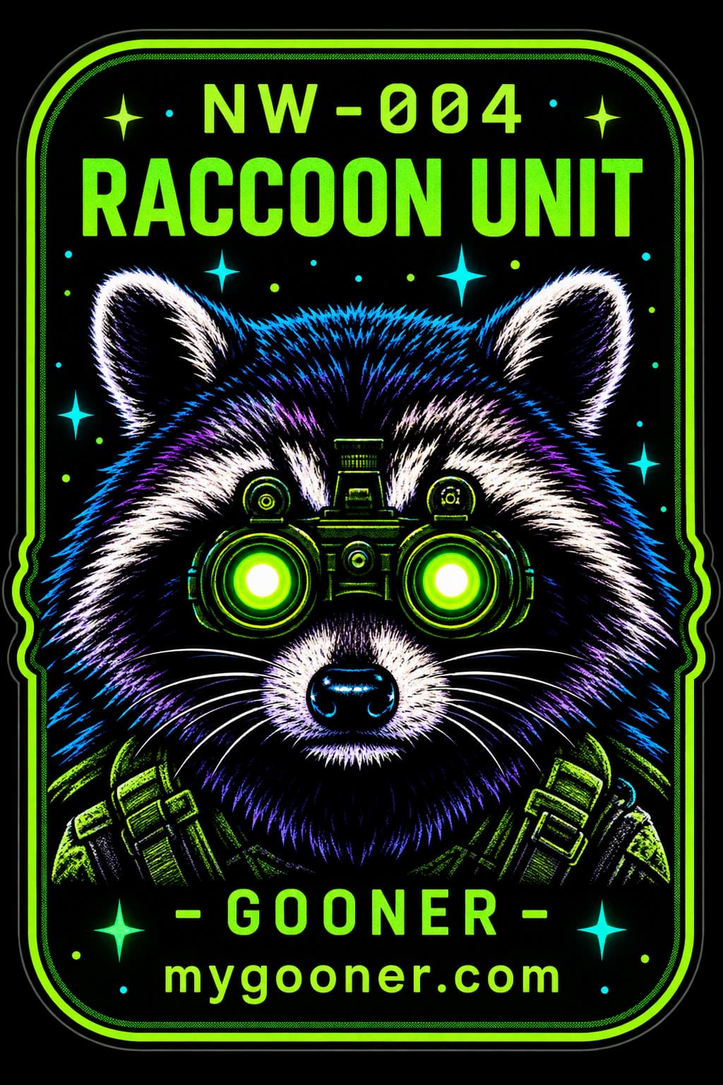 NW-004 Raccoon Unit artwork